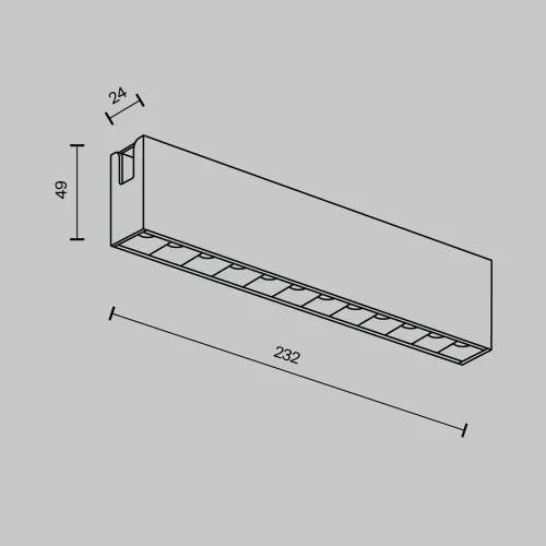 Трековый светильник Technical TR150-1-12W3K-M-BS  фото 9