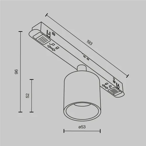 Трековый светильник Technical TR132-2-7W4K-BS  фото 9