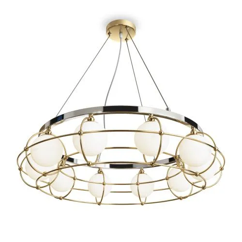Подвесная люстра Maytoni Carcass MOD312PL-10GCH  фото 5