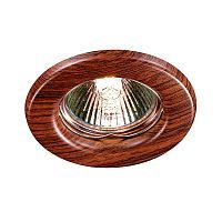 Встраиваемый неповоротный светильник SONEX Wood 369714 металл коричневый 