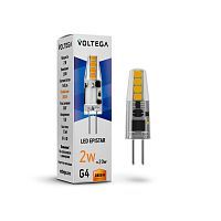 Лампа светодиодная Voltega G4 2W 2800K прозрачная VG9-K1G4warm2W-12 7142 